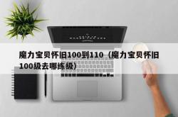 魔力宝贝怀旧100到110（魔力宝贝怀旧100级去哪练级）